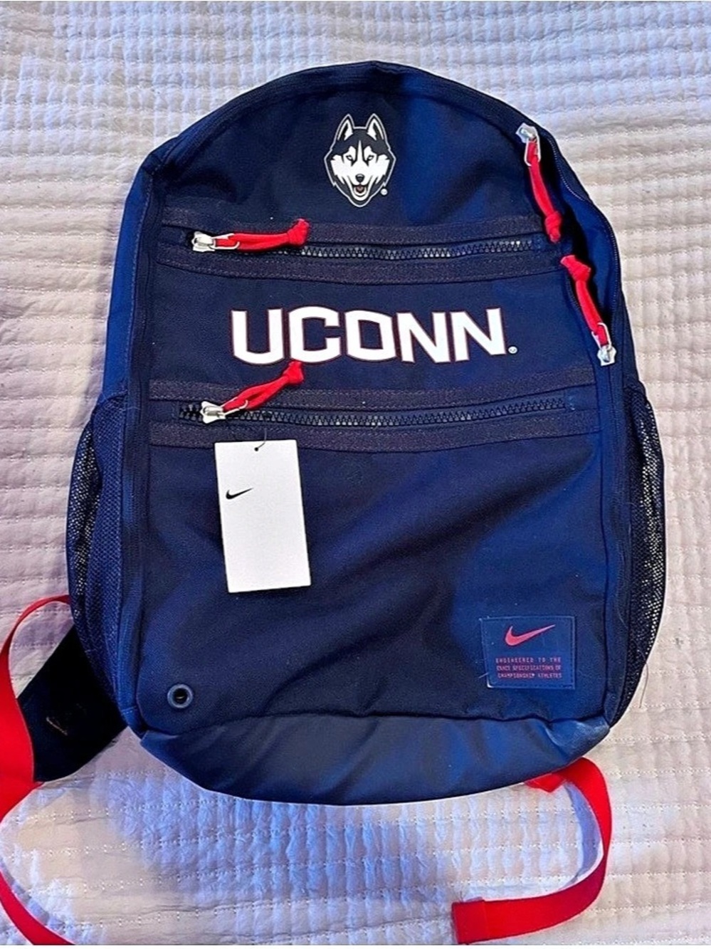 Nike UConn Utility Speed 2.0 College Backpack Blue & Red